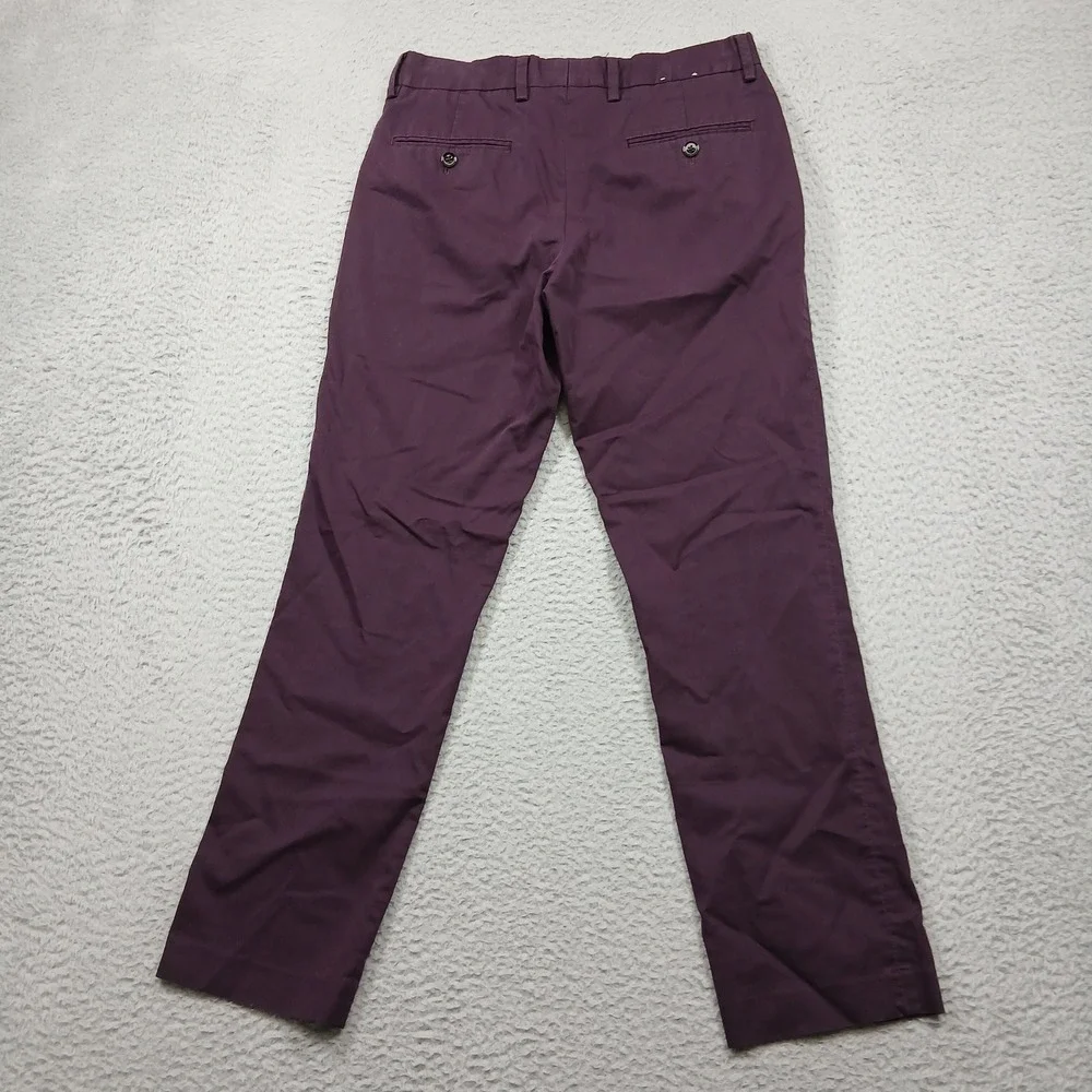 Express Slim Fit‎ Stretch Pants Mens 28x30 Plum Dress